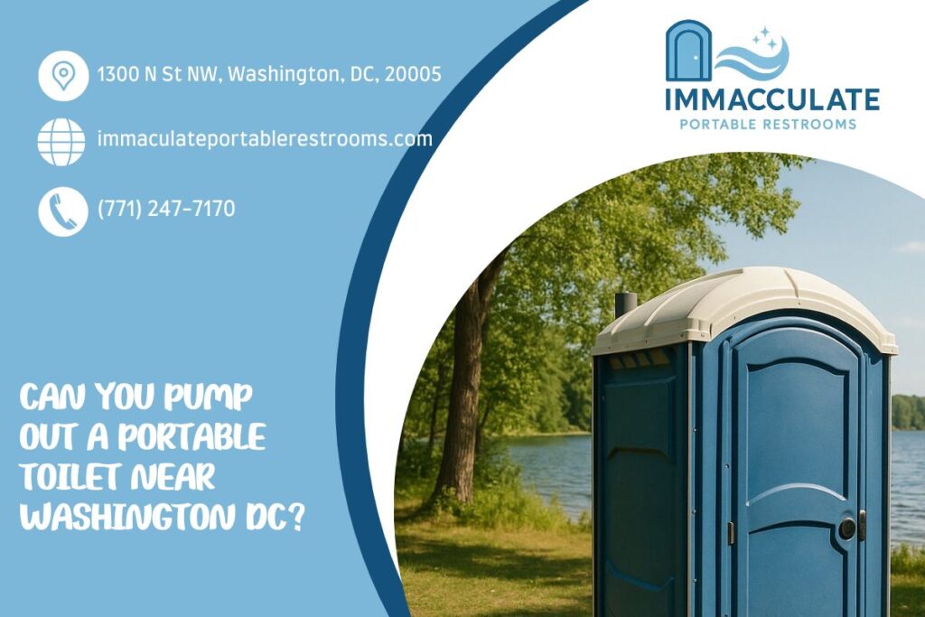 Can You Pump Out A Portable Toilet near Washington DC